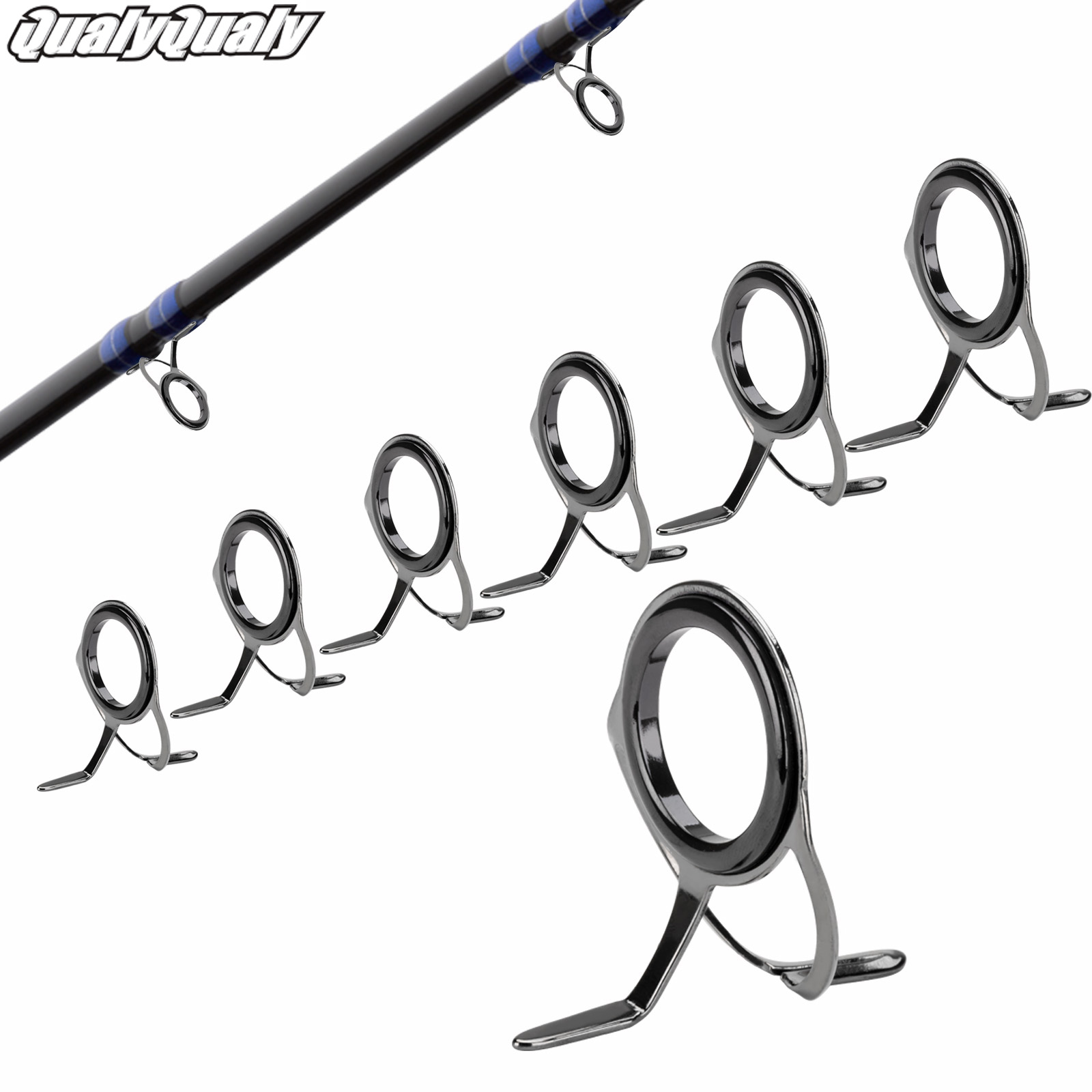 Fishing Rod Guide Replacement - 7pcs 낚싯대 가이드 수리 키트 0.96-3.3cm