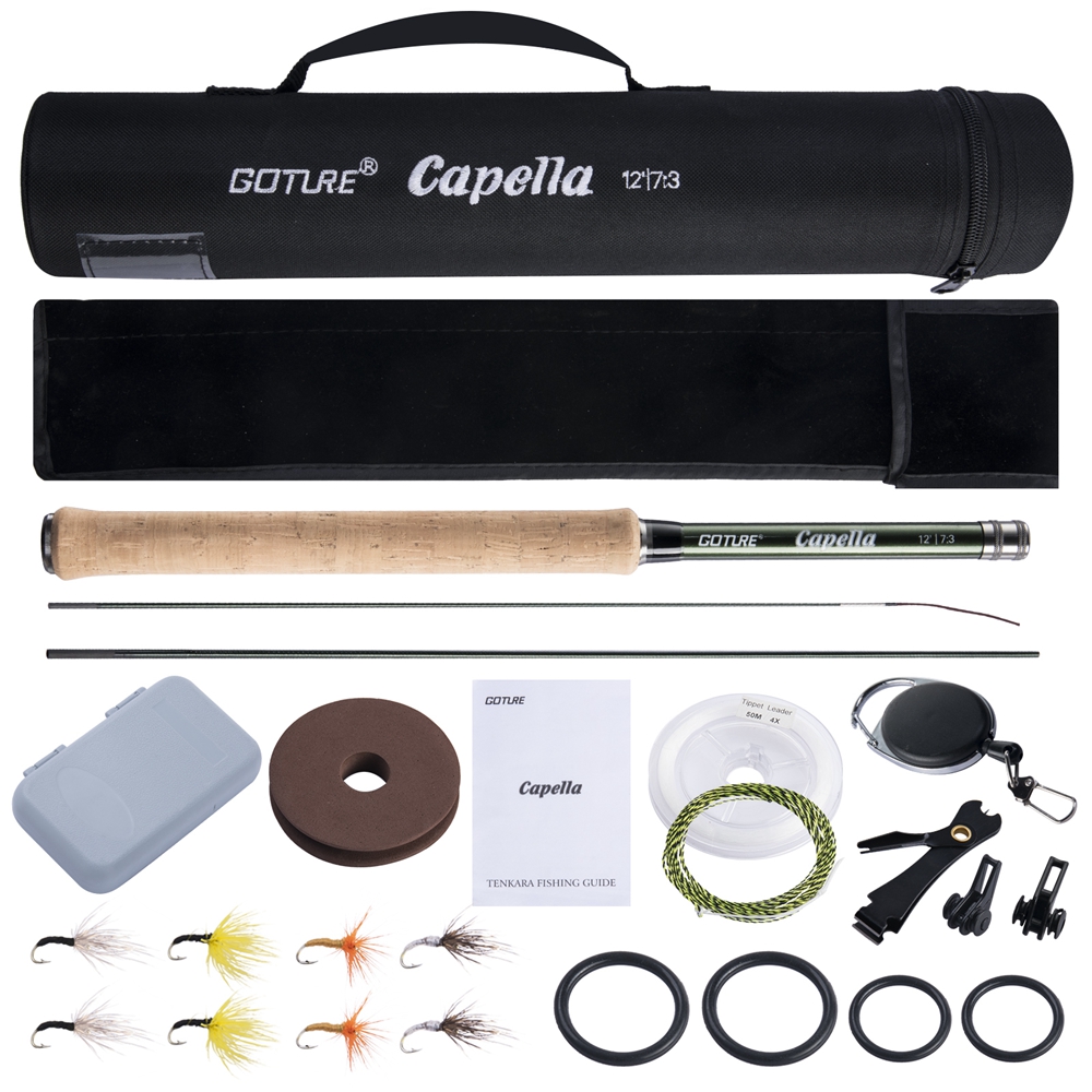 Fishing Rod Combo - Goture Tenkara 플라이 낚싯대 콤보 3.6m