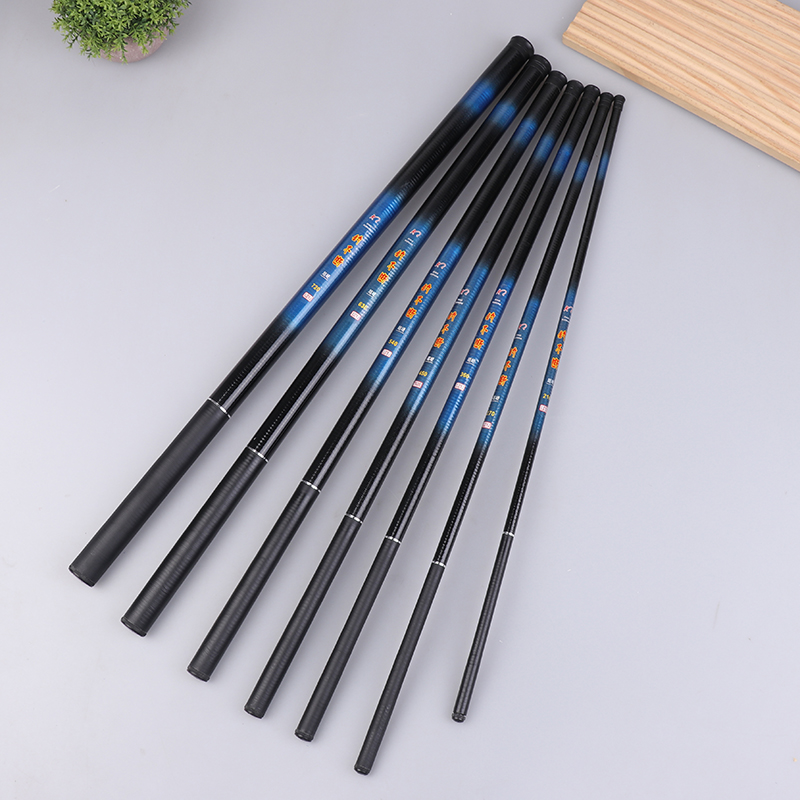 Fishing Rod Spinning - 텔레스코픽 락 낚싯대 유리섬유 2.1/2.7/3.6/4.5/5.4/6.3/7.2M 스피닝