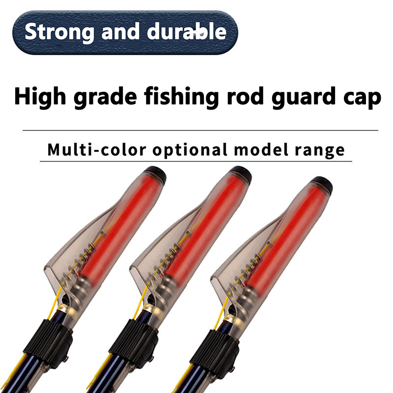 Fishing Rod Case - 1개 투명 낚싯대 끝부분 커버 로드