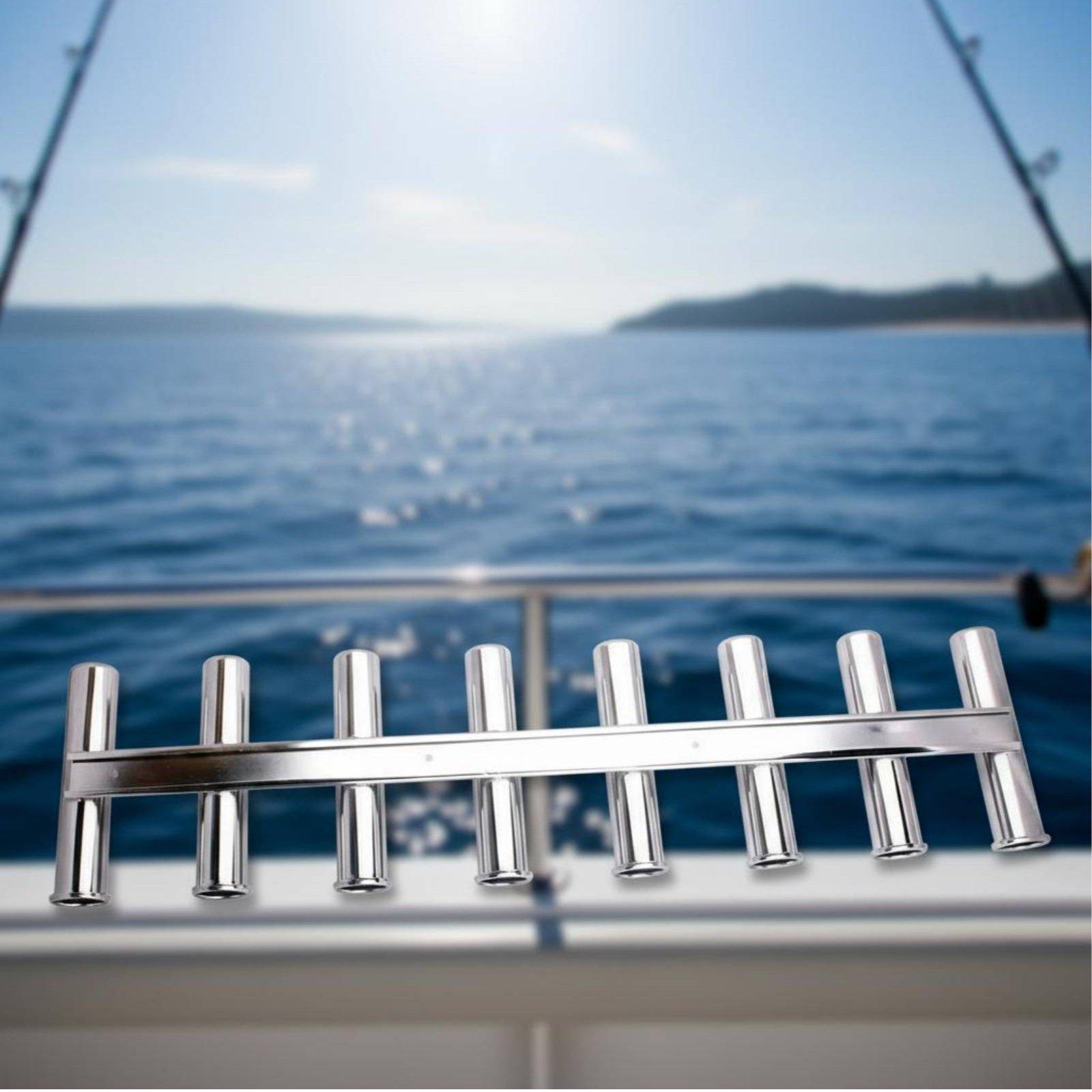 4개의 튜브형 스테인리스 스틸 보트 낚싯대 홀더 랙 지 - Fishing Rod Rack 리뷰 및 가격