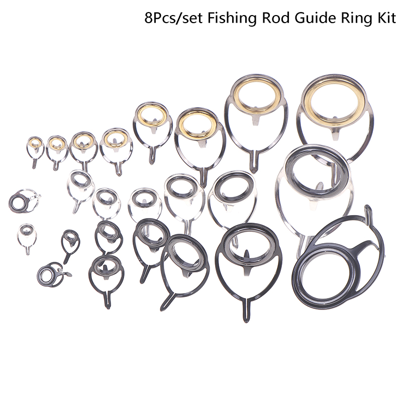8개입 낚시 도구 스테인리스 스틸 수리 키트 세트 낚싯 - Fishing Rod Guide Replacement 리뷰 및 가격