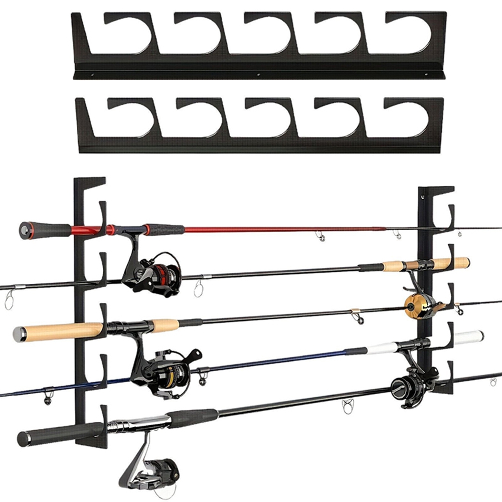 B48B-벽/천장 장착 낚싯대 금속 홀더- 2개 5대  - Fishing Rod Rack 리뷰 및 가격