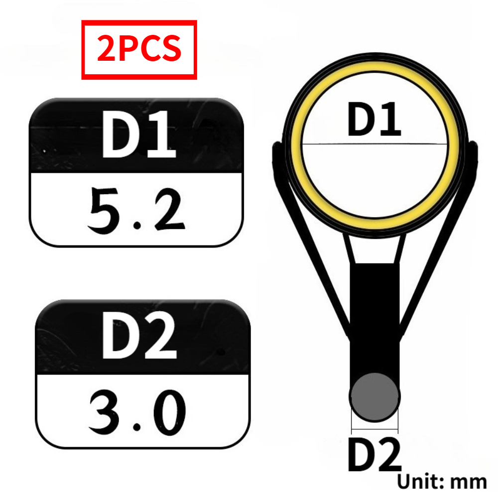 3.0mm 스테인레스 스틸 낚시용 상단 막대 가이드 링 - Fishing Rod Guide Replacement 리뷰 및 가격