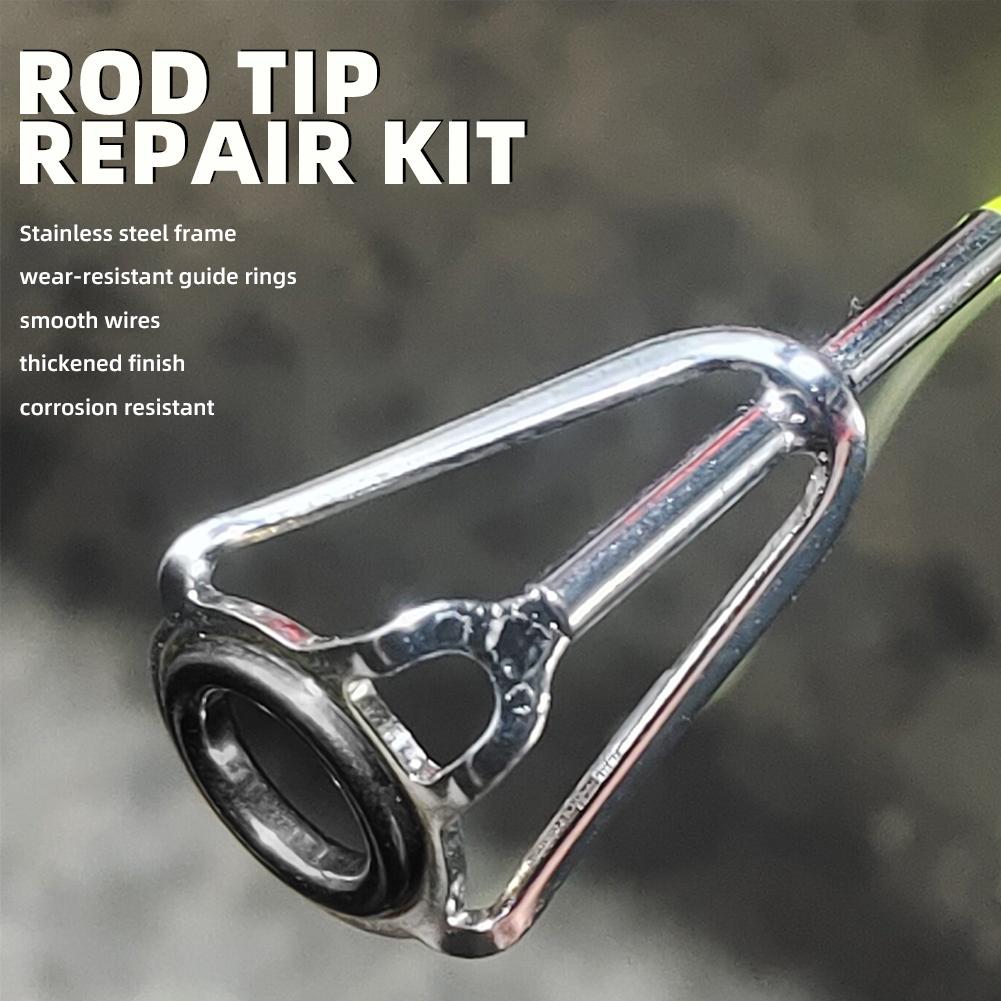 낚싯대 끝부분 수리 키트 10개 낚싯대 팁 교체 세트  - Fishing Rod Tip Replacement 리뷰 및 가격