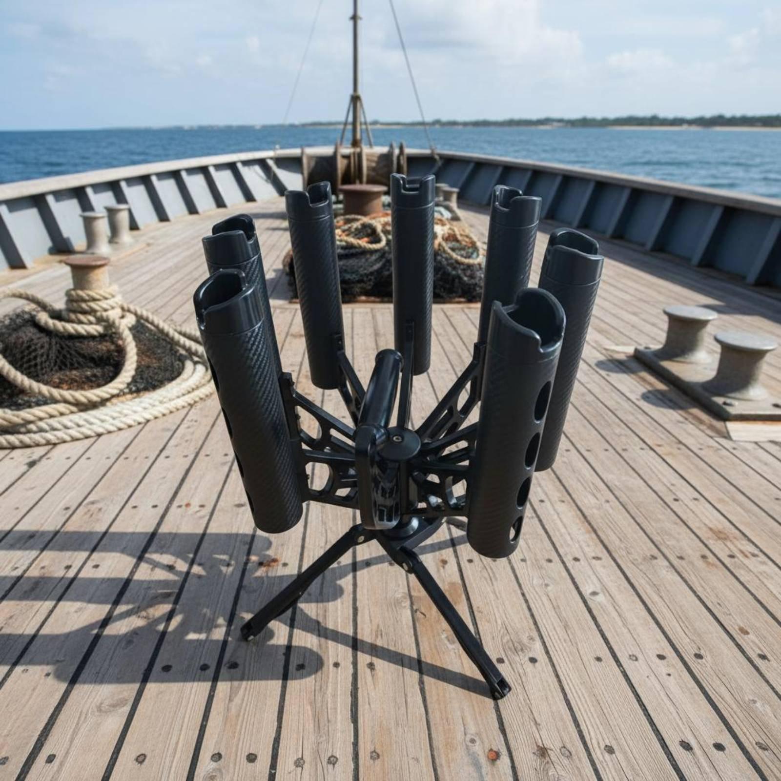 360도 회전 낚싯대 거치대 대용량 7 슬롯 낚싯대 홀 - Fishing Rod Rack 리뷰 및 가격