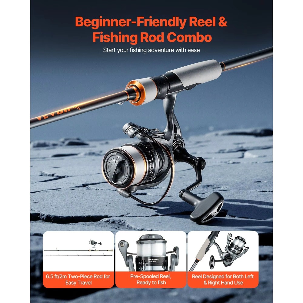 카본 파이버 배스 낚싯대 콤보 6.5피트 2피스 낚싯대 - Fishing Rod Combo 리뷰 및 가격