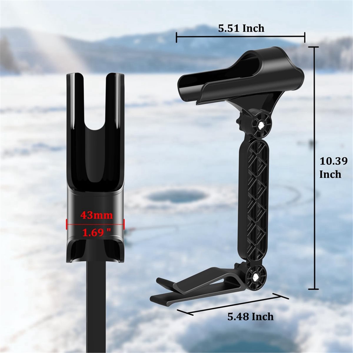 인기 있는 2개 세트 조절 가능한 얼음낚시용 버킷 로드 - Fishing Rod Ice 리뷰 및 가격
