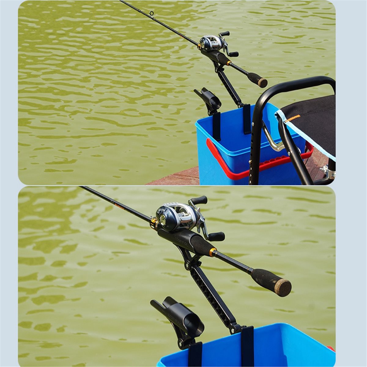인기 있는 2개 세트 조절 가능한 얼음낚시용 버킷 로드 - Fishing Rod Ice 리뷰 및 가격