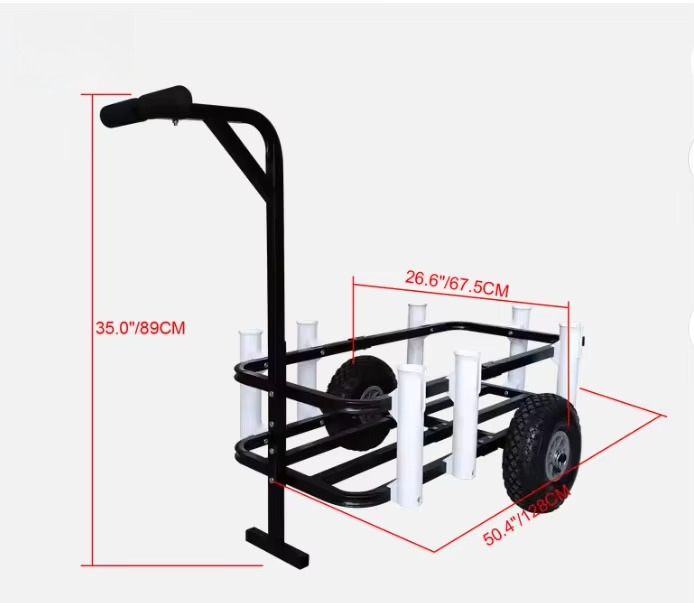 접이식 웨건 비치 웨건 낚시 카트 낚싯대 홀더 포함 헤 - Fishing Rod Holder 리뷰 및 가격